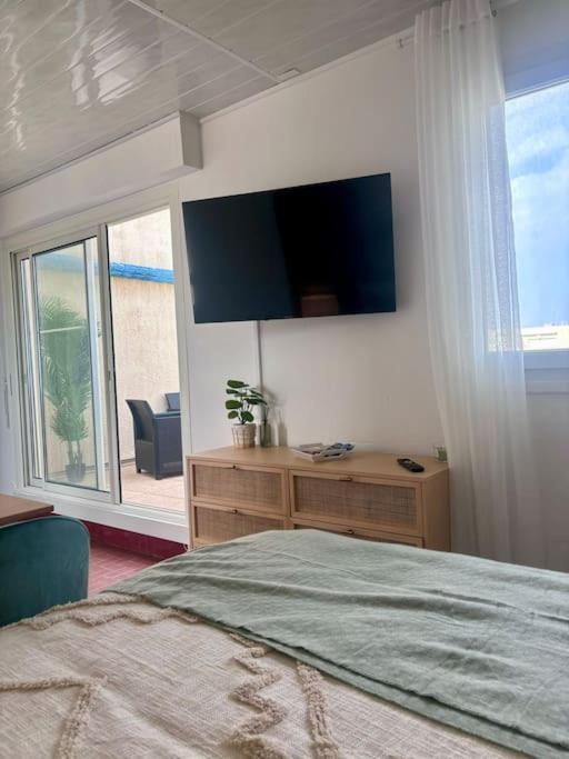 לה ברקרה Grand Large Appartement Terrasse Front De Mer Barcares מראה חיצוני תמונה
